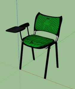 Cadeira escola 3D