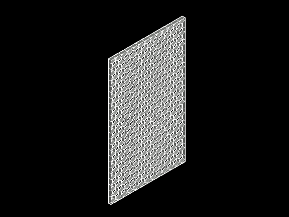 3d hexagonal mesh.