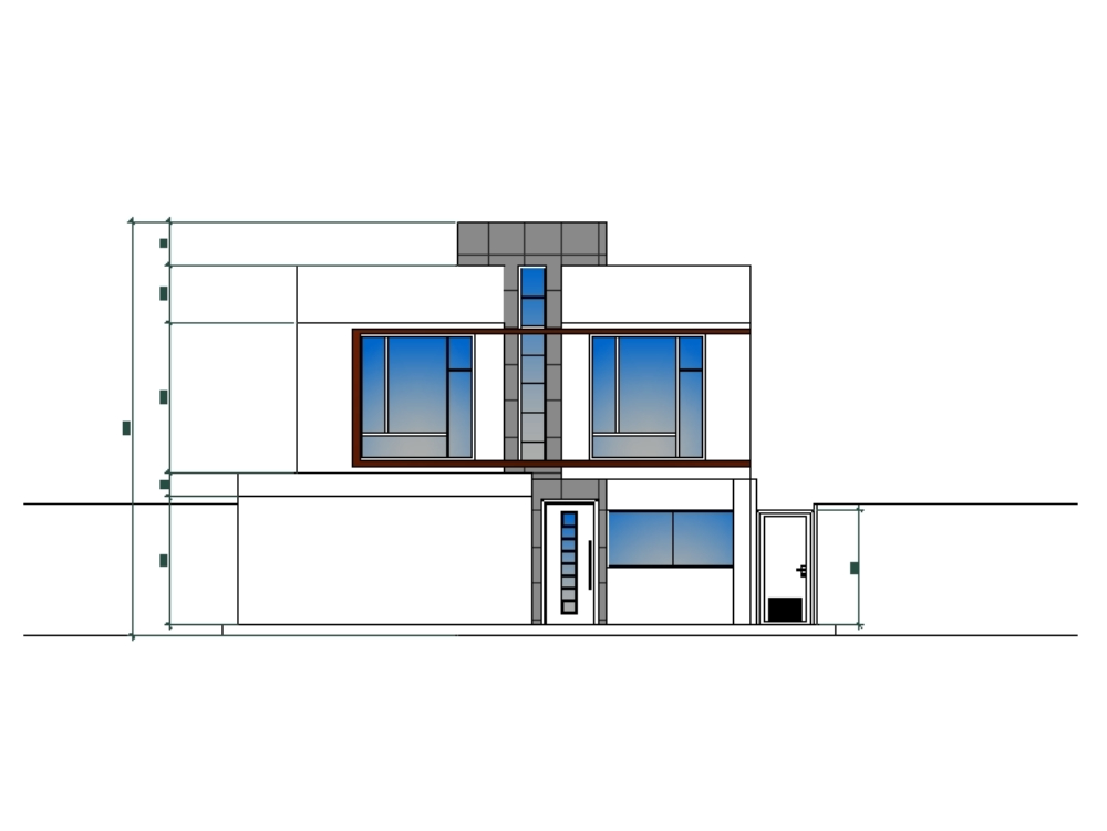 Facade housing 2D 3D