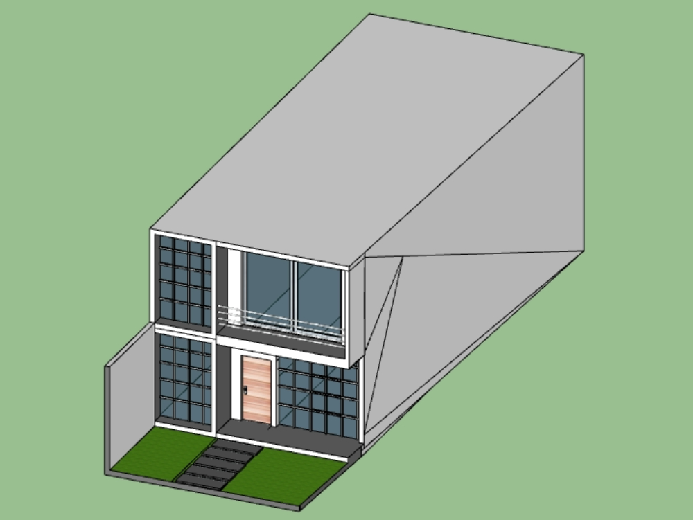 Einfache 3D-Fassade