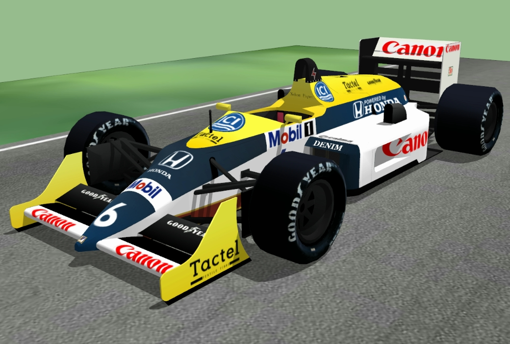 3D F1 car