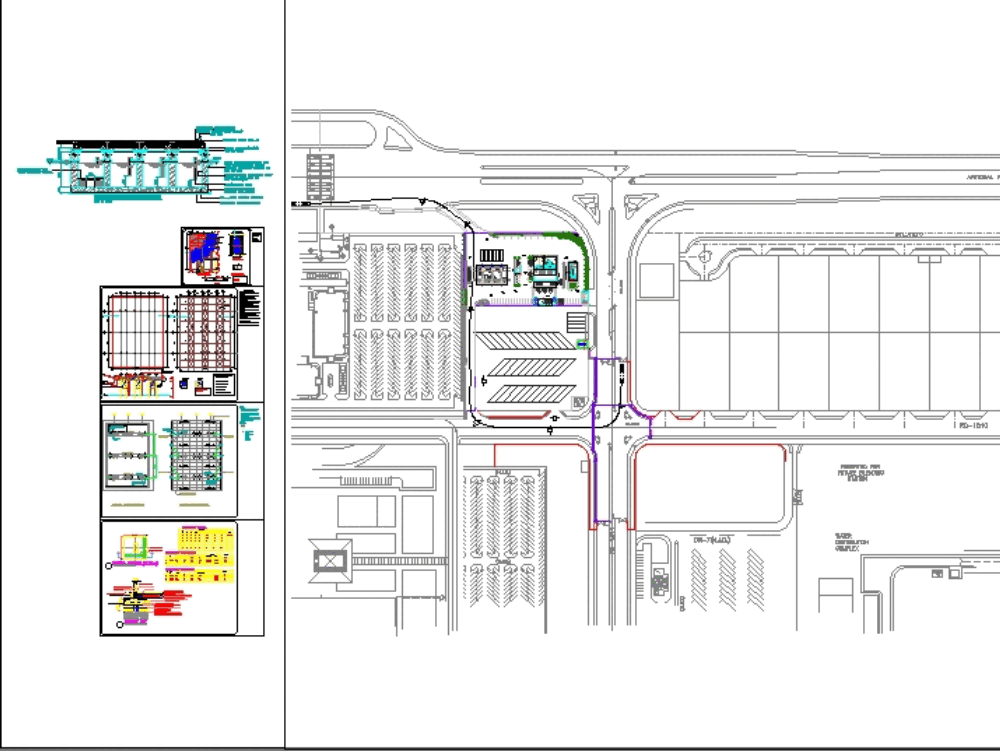 Gas station in AutoCAD | Download CAD free (2.2 MB) | Bibliocad