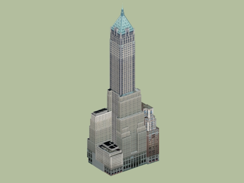 40 Wall Street Gebäude 3d