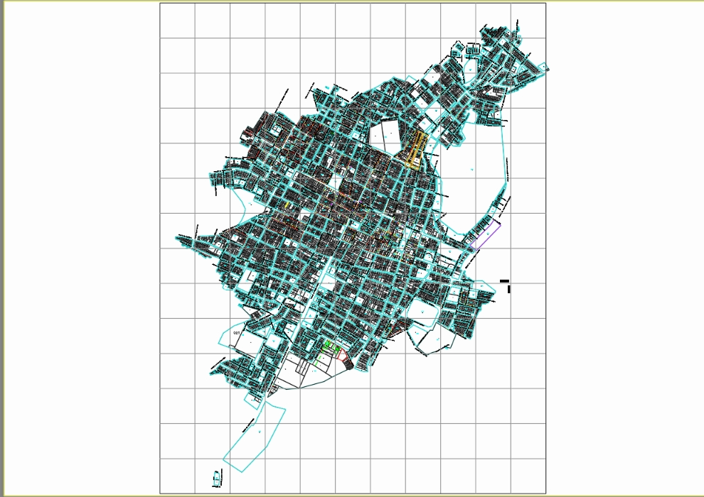 Map of the city of Chulucanas