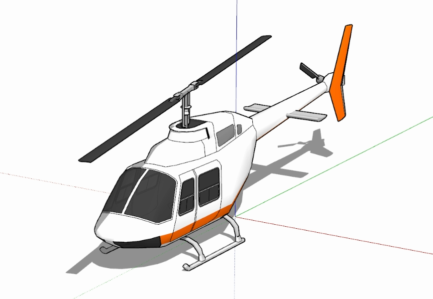 Hélicoptère 3d