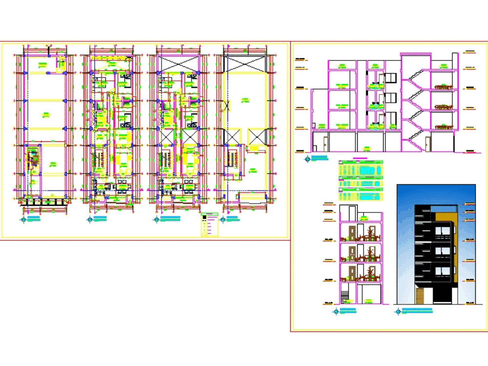 Vivienda Comercio En Autocad Descargar Cad Gratis 3 21 Mb Bibliocad