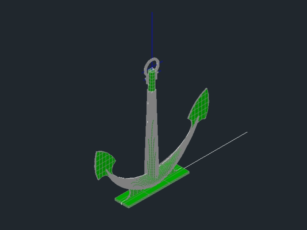 Anchor with surface and mesh