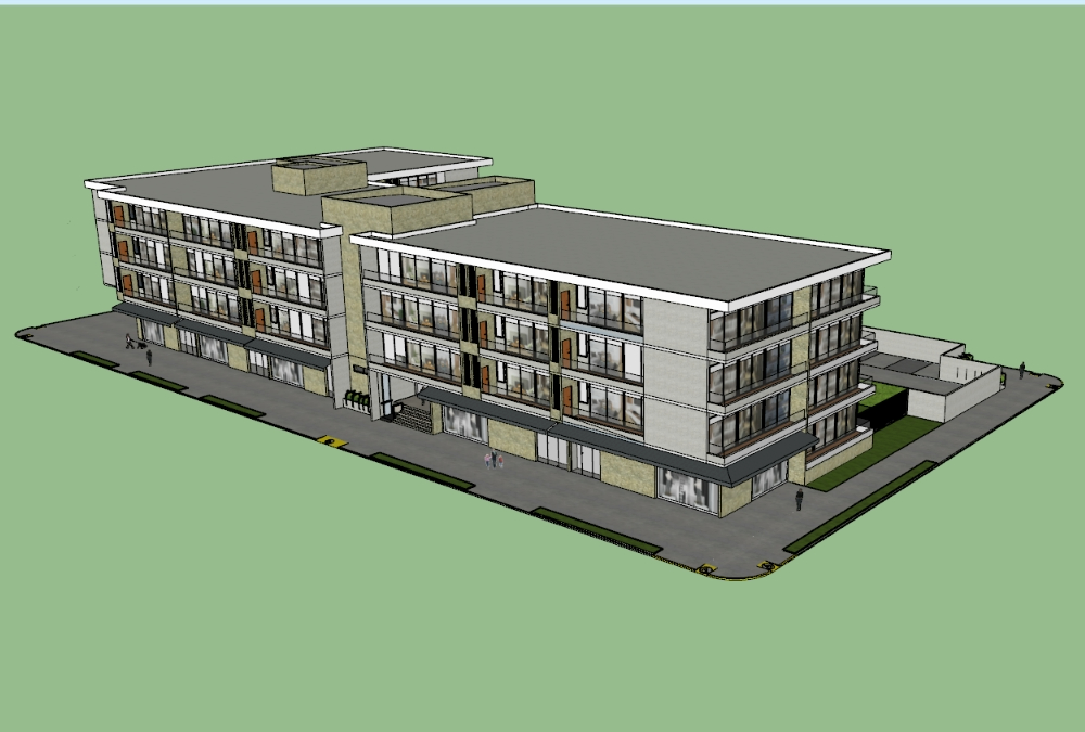 Medium density housing complex - 3D