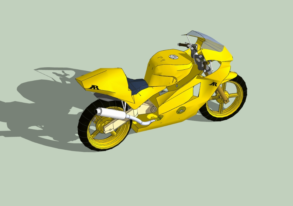 Motocicleta 3d