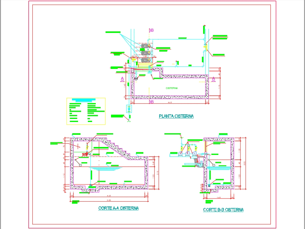 Mansión Stevenson el primero Detalle de cisterna de agua en AutoCAD | CAD (131.05 KB) | Bibliocad