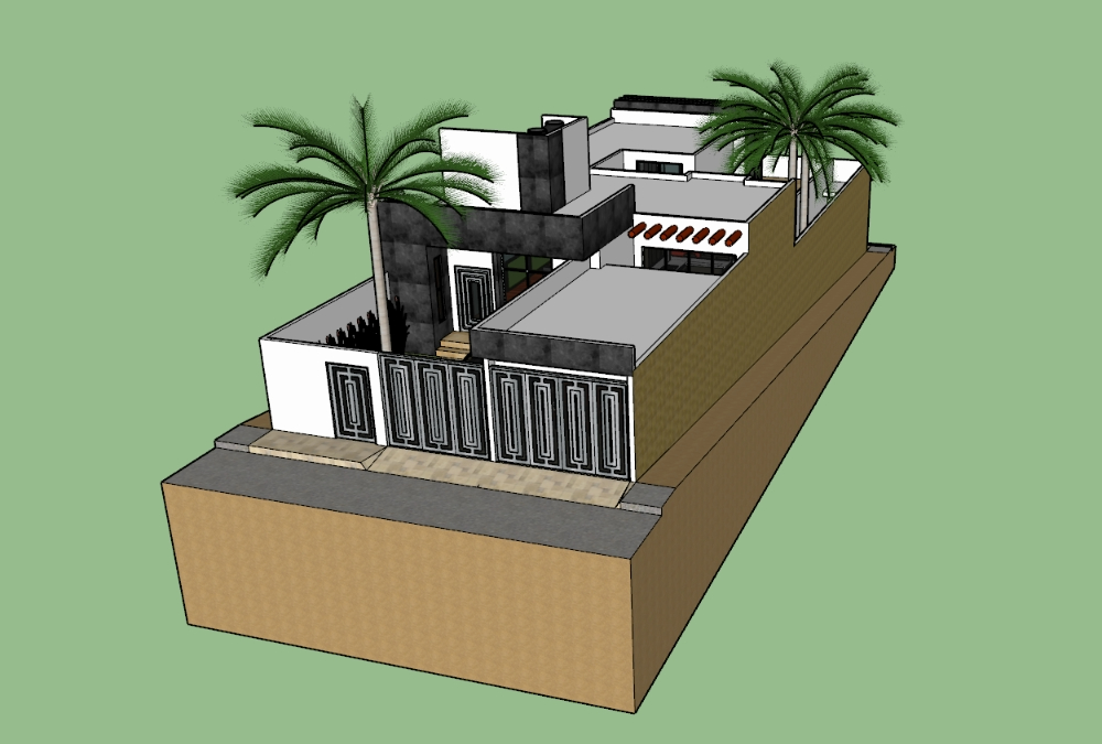 3D modernes Haus