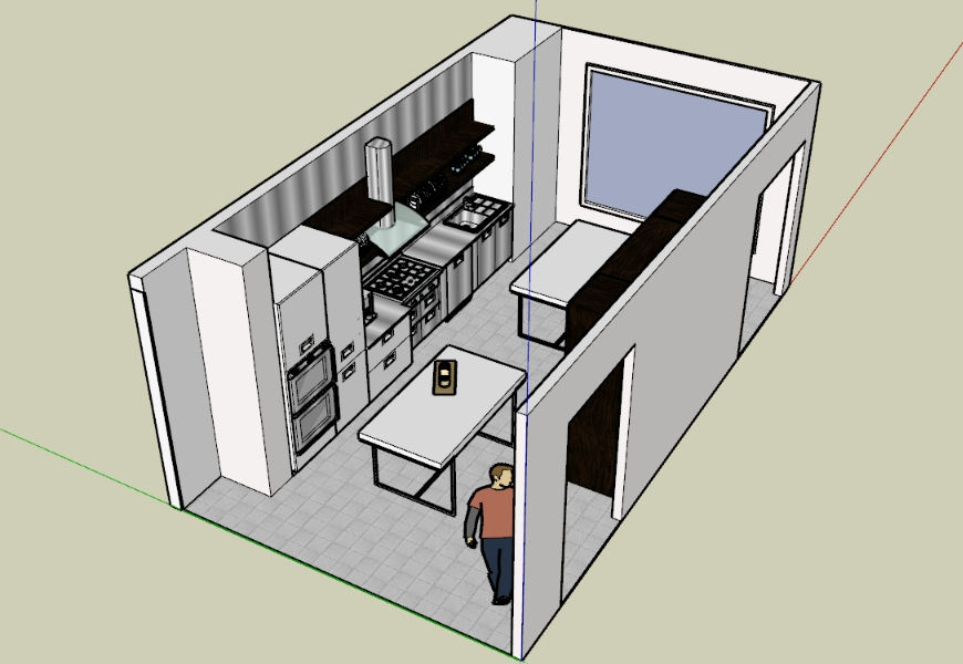 3D Modern Kitchen