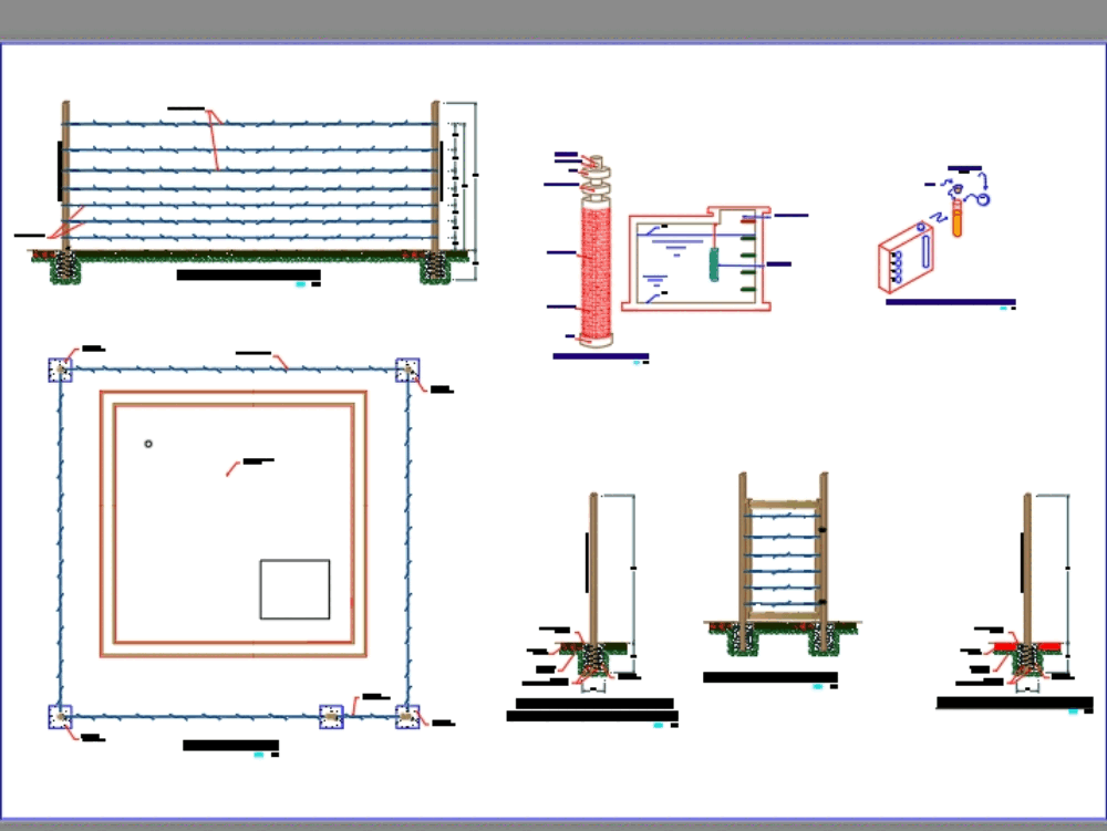 Chainlink fence E hypochlorinator