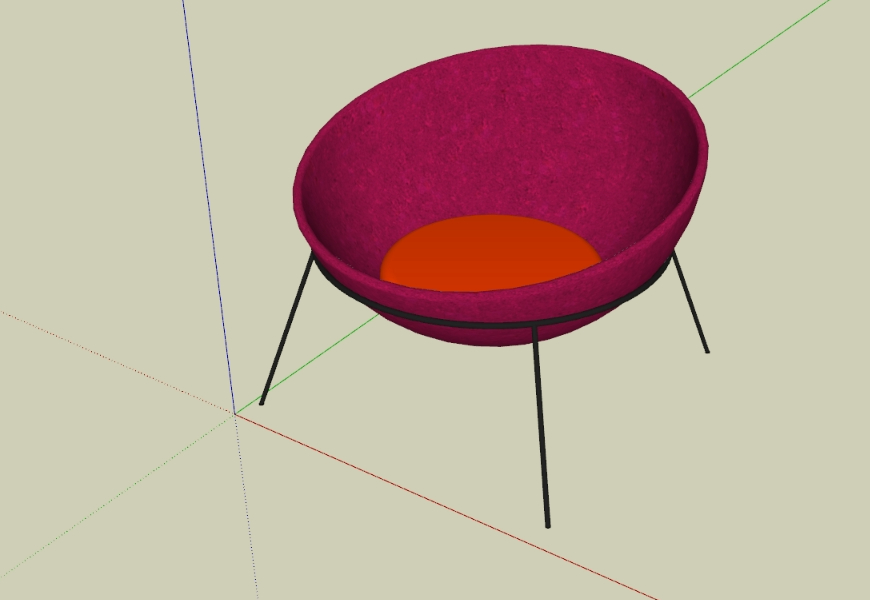 Silla 3D - Bowl chair 1951