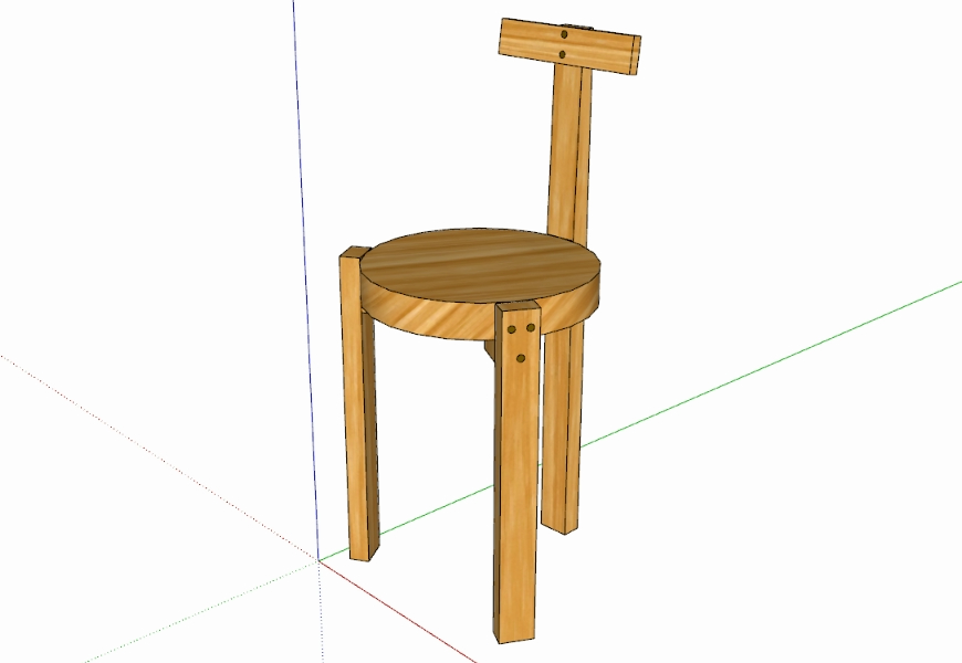 3D chair - Giraffe