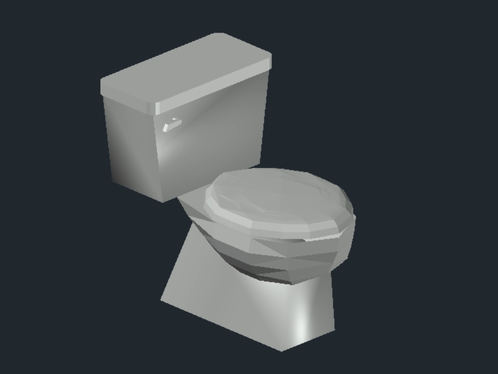 Sanitär - Toilette 3d