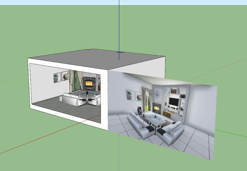 Sala de estar 3D