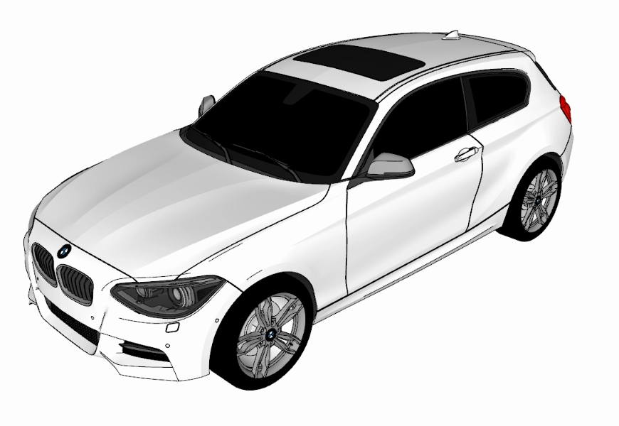 BMW 3D carro