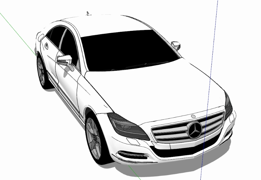Mercedes Benz C218 - 3D