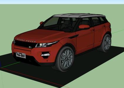 Range Rover automobile 3D