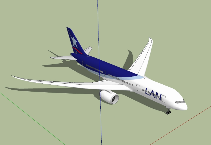 Avion de passagers 3D