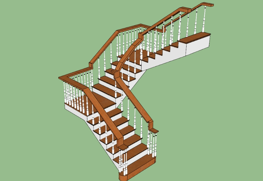 Escalera de Madera - - 3D Warehouse