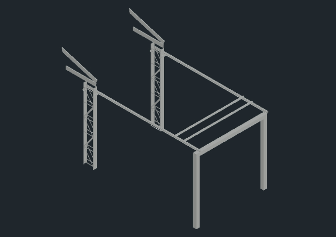 3d metal Estrutura