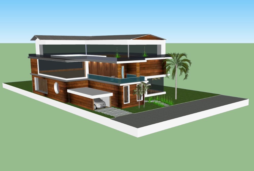 3d modern house