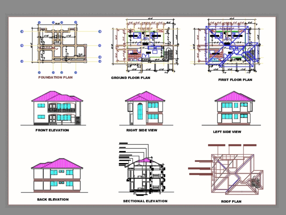 One storey building in AutoCAD | CAD download (361.35 KB) | Bibliocad