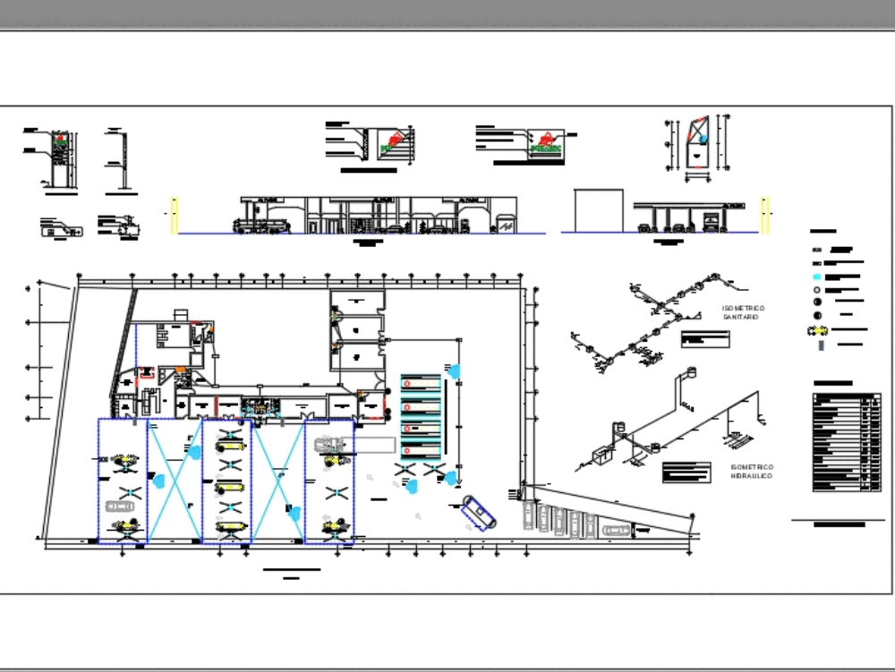 Fuel station in AutoCAD | Download CAD free (5.94 MB) | Bibliocad