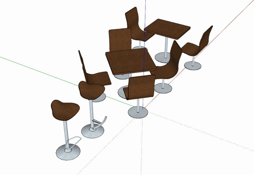 Mesas de restaurante 3D