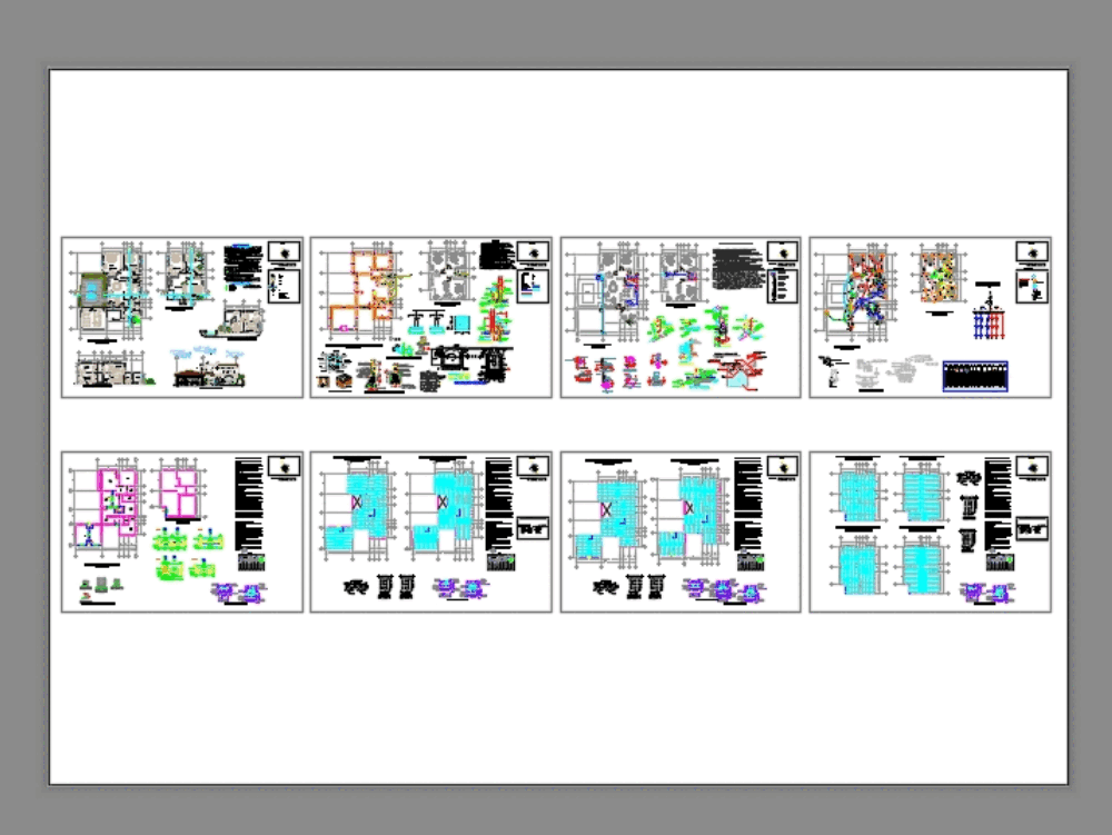 Casa habitacion en AutoCAD | Descargar CAD (3.07 MB) | Bibliocad