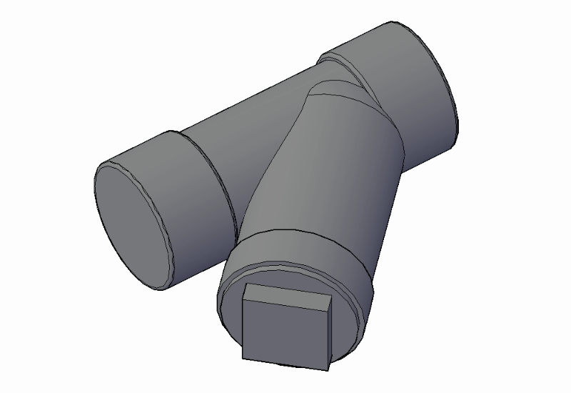 3D Angle check valve