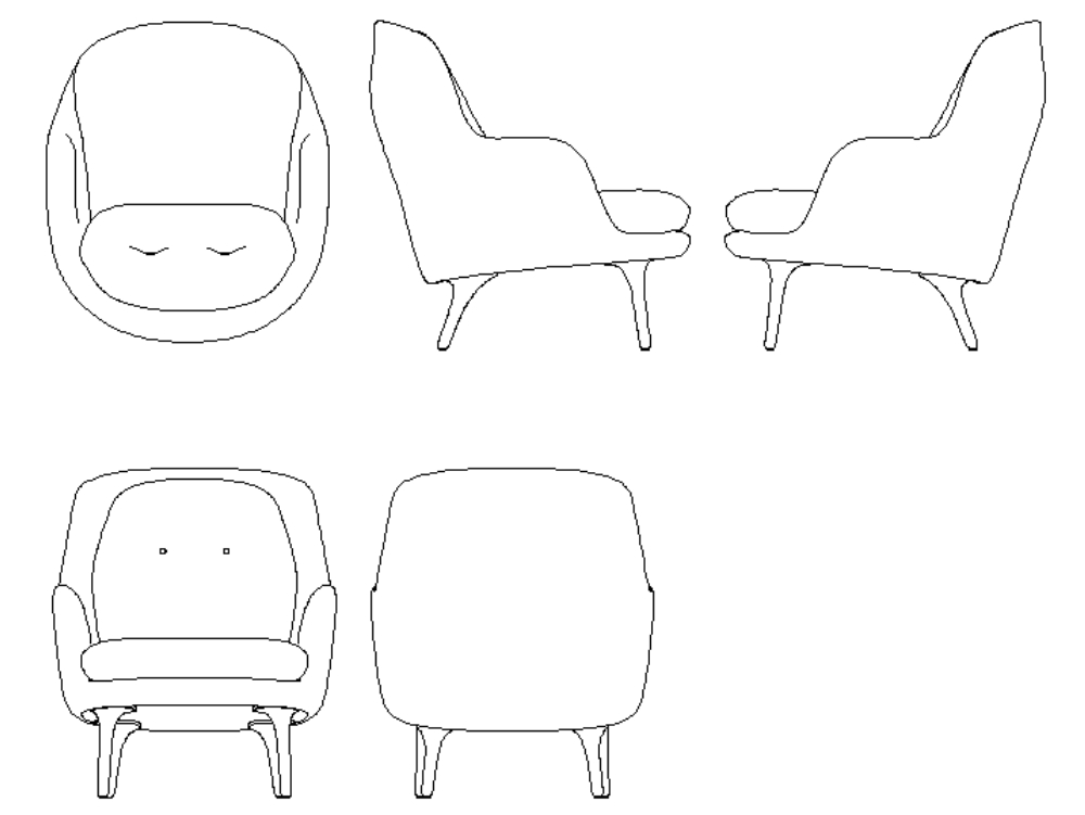 Bloques de sillón individual. 
