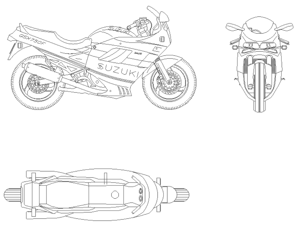 Motocicleta Suzuki GSX 750 F.