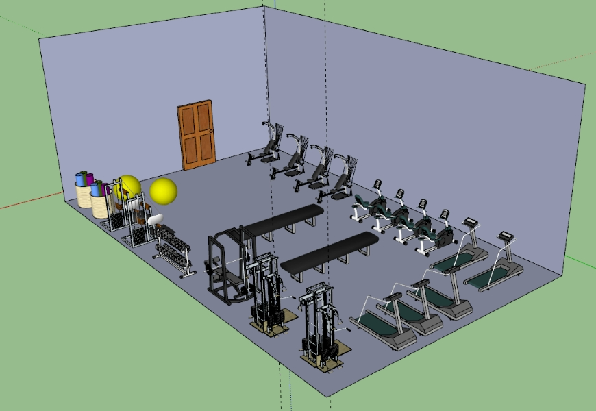 Spotrs  room - gym