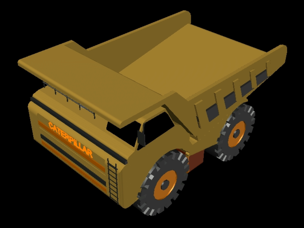 caminhão de mineração 3d