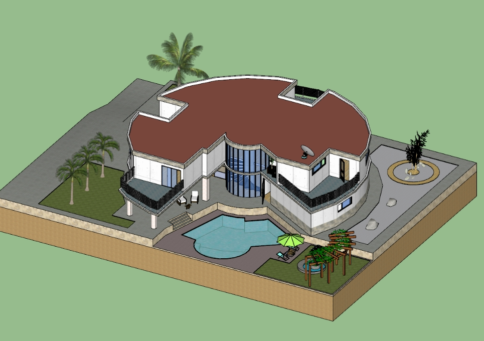 Casa de praia 3D