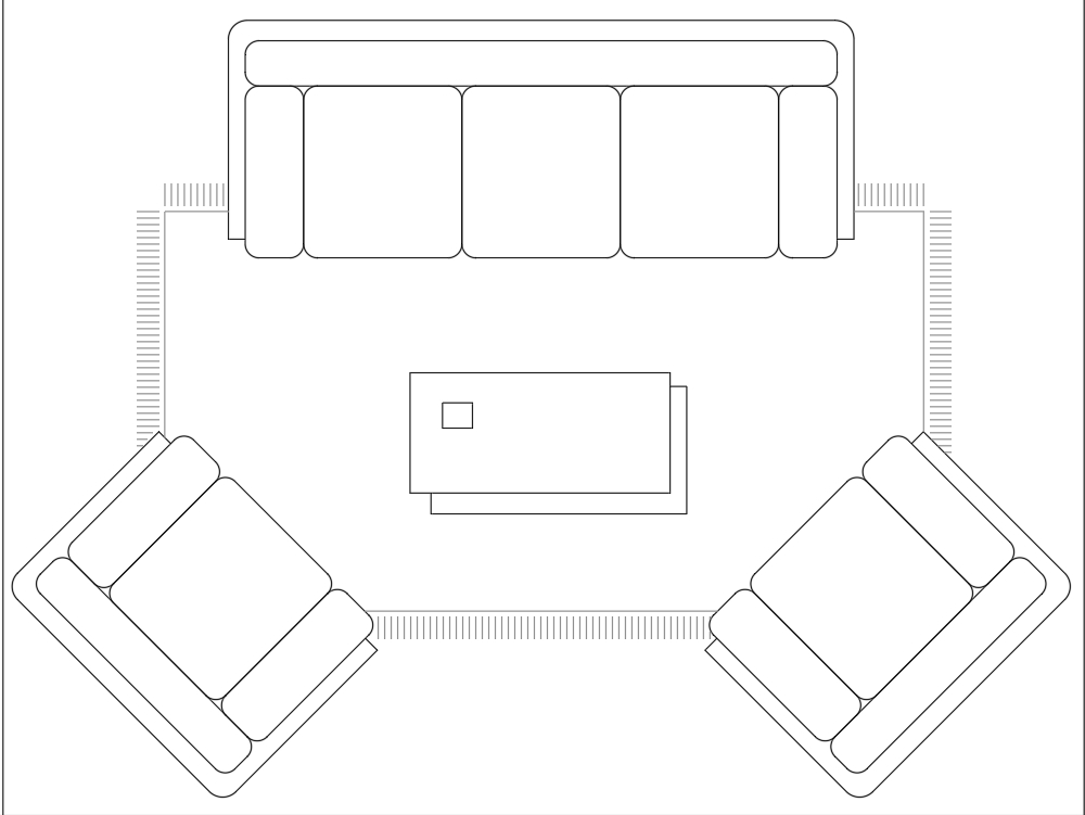 Sala de jogos e lounge em AutoCAD, Baixar CAD (558.79 KB)