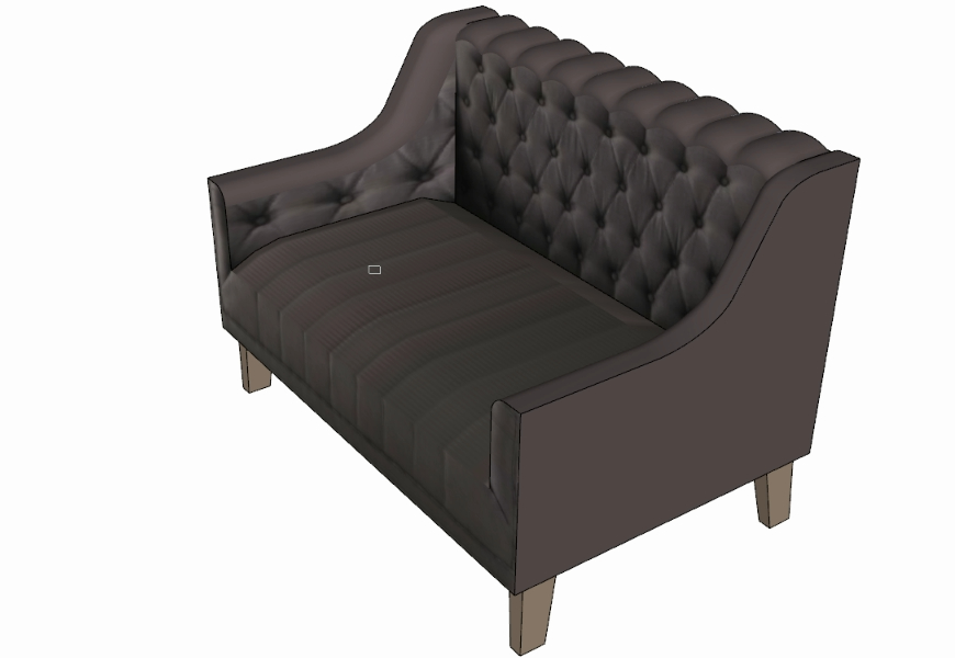 Gray 2-seat Sofa