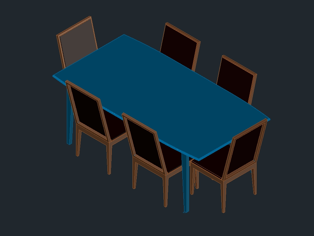 mesa de jantar 3d