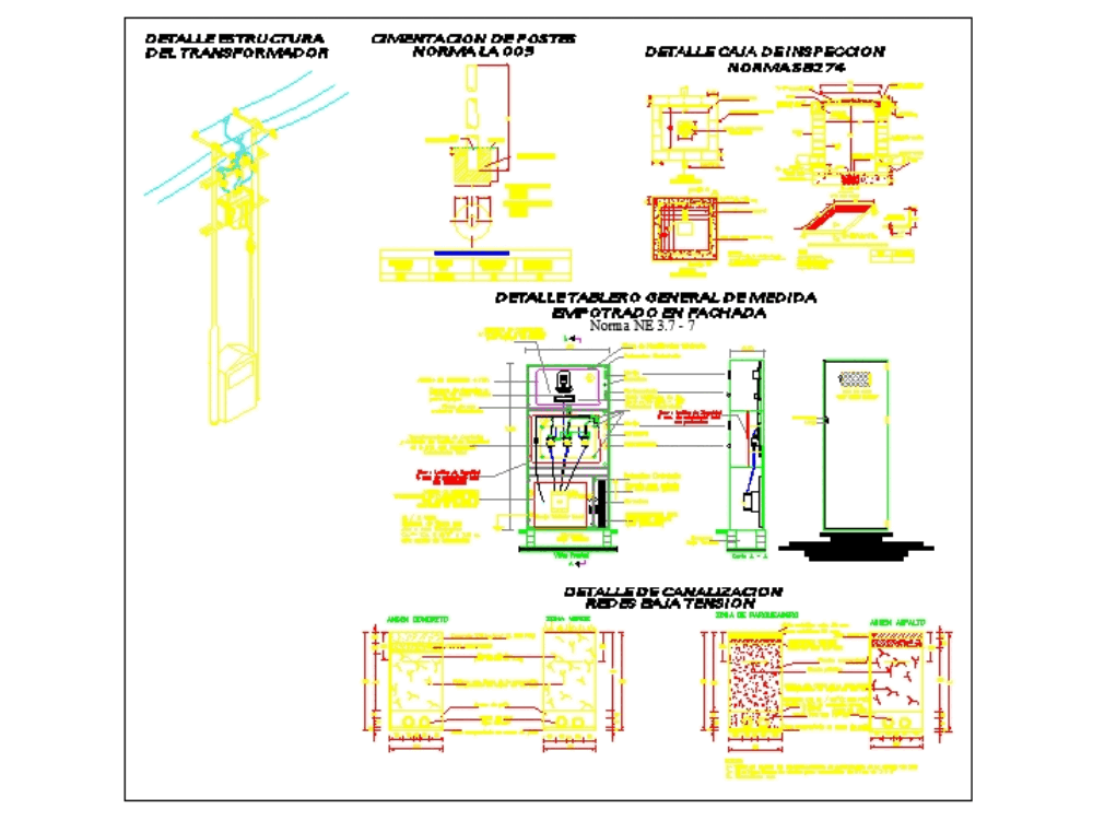Electrical details in AutoCAD CAD download 2 47 MB 