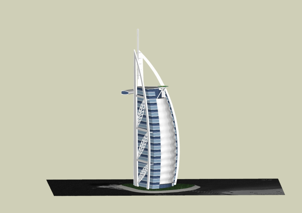 Sailboat 3D building