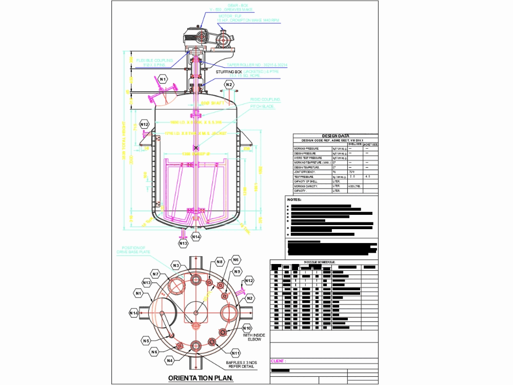 Mixing vessel in AutoCAD CAD download (118.43 KB) Bibliocad