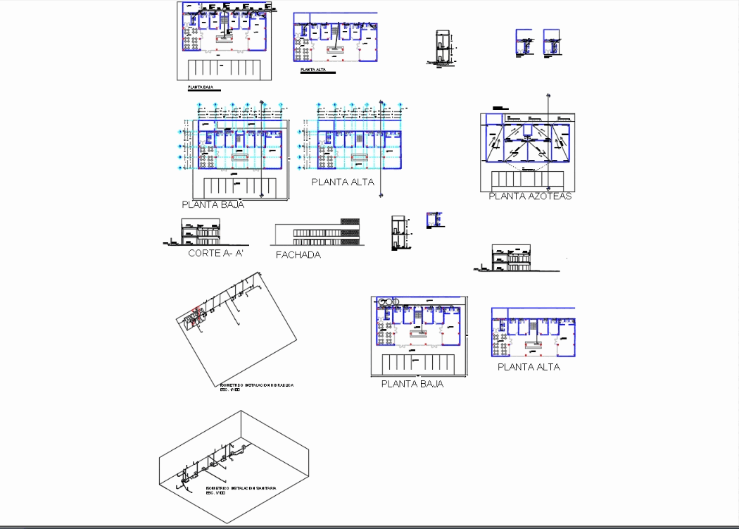 Edificio De Oficinas En Autocad Descargar Cad Gratis 1 17 Mb Bibliocad