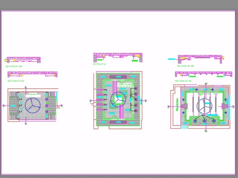 Detail false ceiling in AutoCAD | Download CAD free (54.47 ... electrical plan autocad 