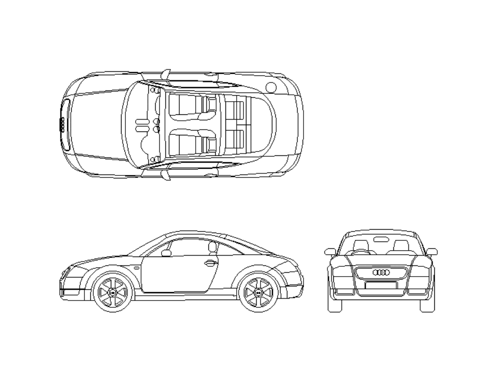 Чертеж машины в автокаде