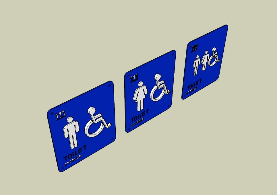 Signs Bathrooms