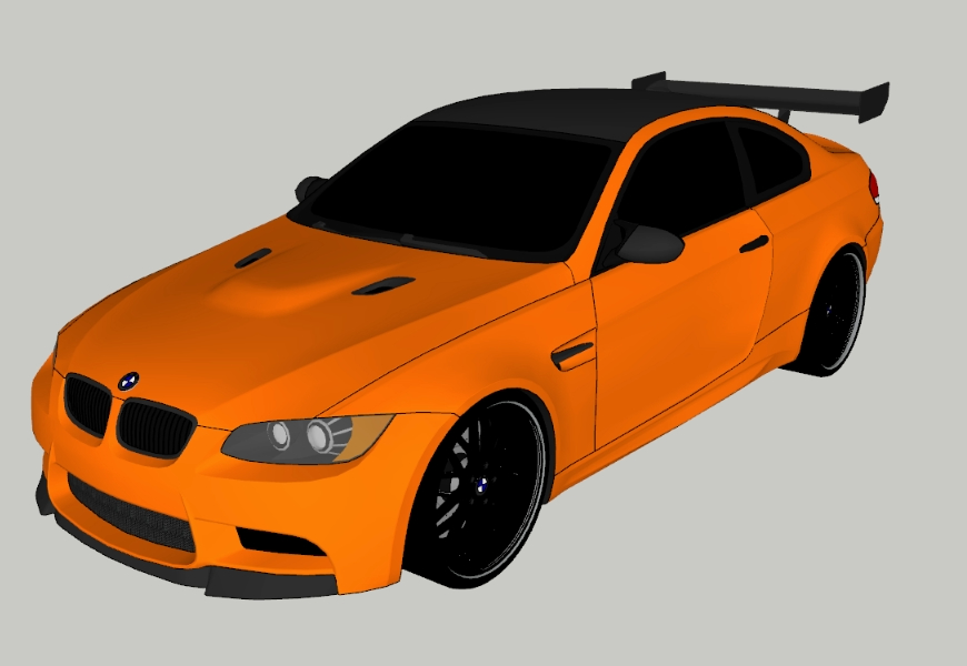 CARRO DESPORTIVO BMW M3 GTS - 3D