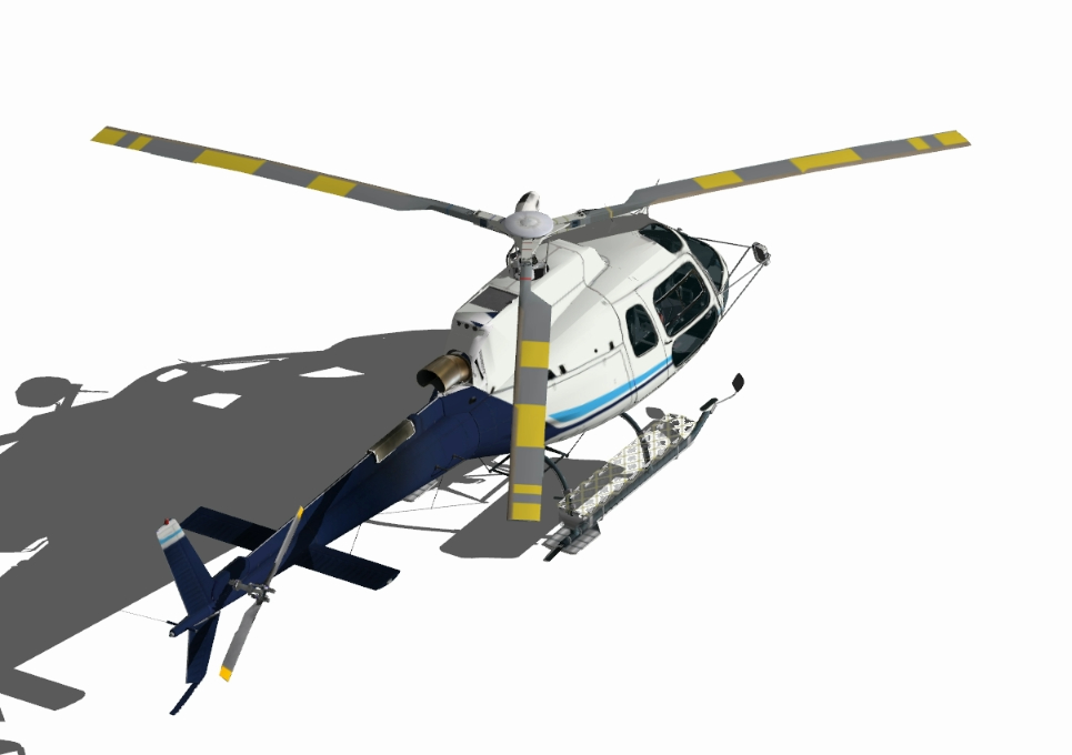Échelle d'hélicoptère 3D